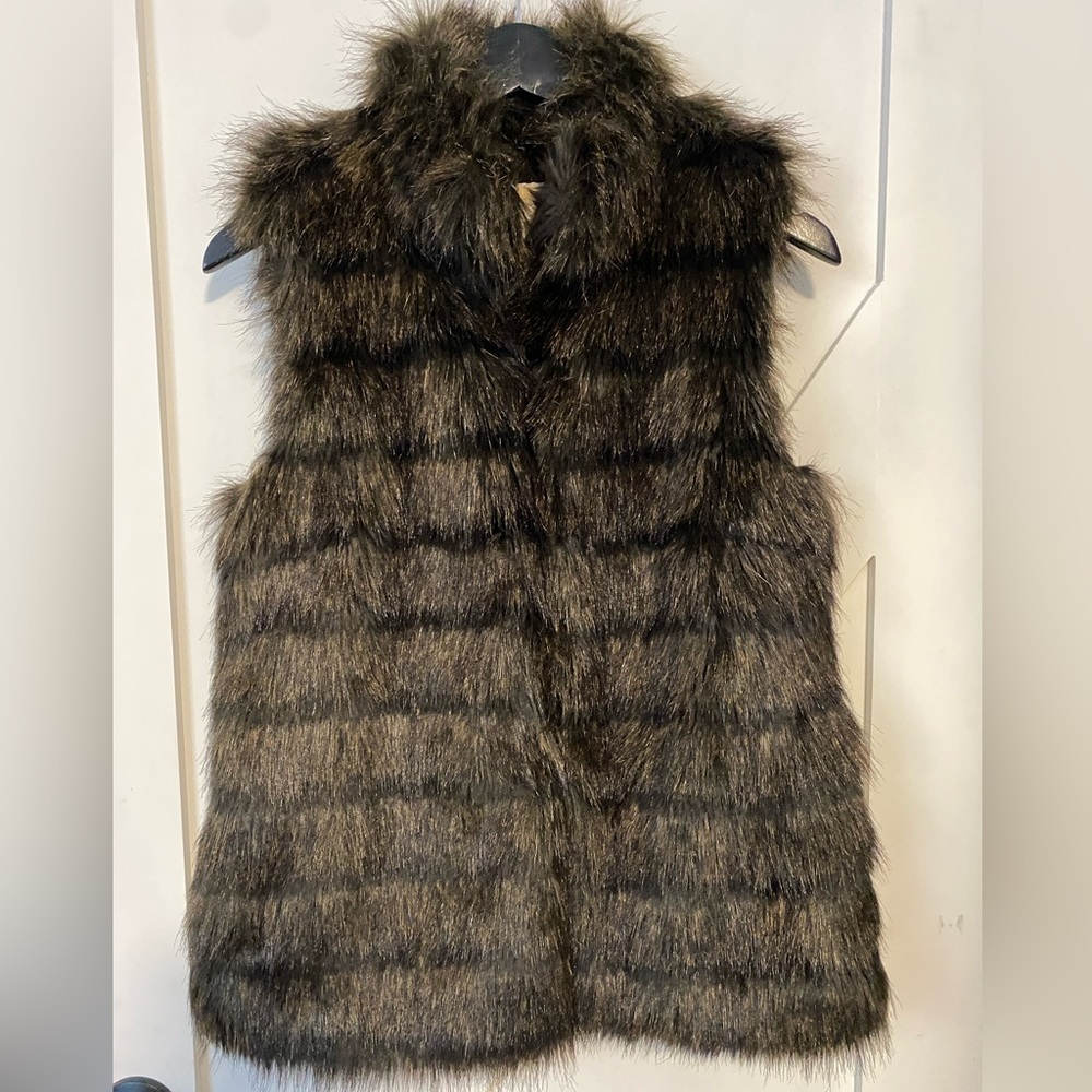 Michael Kors brown faux fur vest - Sz small